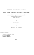 Cover page: Passive Acoustic Techniques Using Sources of Opportunity /