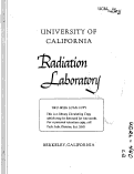 Cover page: Relative High Energy Neutron Yields from Targets Bobmarded with Protons and Deuterons