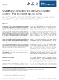 Cover page: Glutathione peroxidase 8 negatively regulates caspase‐4/11 to protect against colitis