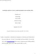 Cover page: Social fabric and fear of crime: Considering spatial location and time of day