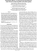 Cover page: Exploring the Influence of Verbal and Nonverbal Similarities on the Verbal Overshadowing Effect in Facial Recognition