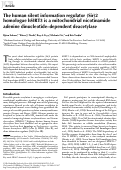 Cover page: The human silent information regulator (Sir)2 homologue hSIRT3 is a mitochondrial nicotinamide adenine dinucleotide-dependent deacetylase.