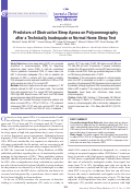 Cover page: Predictors of Obstructive Sleep Apnea on Polysomnography after a Technically Inadequate or Normal Home Sleep Test.