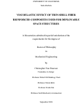 Cover page: VISCOELASTIC EFFECT OF THIN SHELL FIBER REINFORCED COMPOSITES USED FOR DEPLOYABLE SPACE STRUCTURES