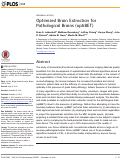 Cover page: Optimized Brain Extraction for Pathological Brains (optiBET)