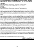 Cover page: To Live and Fly in LA: Using Bird Strike and Management Program Information to Improve Safety at Airports in the Los Angeles Basin (Abstract)