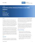 Cover page: Evaluation of Zero Emission Policies in Last-Mile Delivery