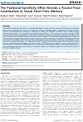 Cover page: The Positional-Specificity Effect Reveals a Passive-Trace Contribution to Visual Short-Term Memory
