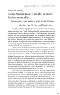 Cover page: Asian American and Pacific Islander Environmentalism: Expansions, Connections, and Social Change