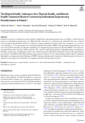 Cover page: The Mental Health, Substance Use, Physical Health, and Mental Health Treatment Need of Community Individuals Experiencing Homelessness in Hawai‘i