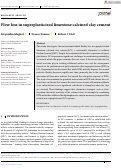 Cover page: Flow loss in superplasticized limestone calcined clay cement