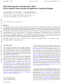 Cover page: Self-calibrating the look-elsewhere effect: fast evaluation of the statistical significance using peak heights