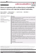 Cover page: Effects of magnesium with or without boron on headshaking behavior in horses with trigeminal-mediated headshaking.