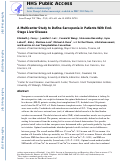 Cover page: A multicenter study to define sarcopenia in patients with end-stage liver disease.