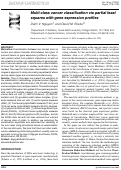 Cover page: Multi-Class Cancer Classification via Partial Least Squares with Gene Expression Profiles