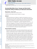 Cover page: Knowing What Others Know: Younger and Older Adults’ Perspective-Taking and Memory for Medication Information