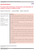 Cover page: Procedural skill maintenance: Perspectives and motivations of pediatric emergency medicine faculty