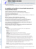 Cover page: Acceptability and Feasibility of a Sexual Health Intervention for Young Adult Black Women