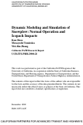 Cover page: Dynamic Modeling and Simulation of Snowplow: Normal Operation and Icepack Impacts