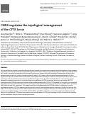 Cover page: CHD6 regulates the topological arrangement of the CFTR locus