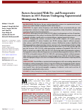 Cover page: Factors Associated With Pre- and Postoperative Seizures in 1033 Patients Undergoing Supratentorial Meningioma Resection