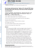 Cover page: How Do Gay and Bisexual Men Make Up for Missed PrEP Doses, and What Impact Does Missing a Dose Have on Their Subsequent Sexual Behavior?