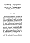 Cover page: Smart Growth, New Urbanism and Diversity: Progressive Planning Movements in America and Their Impact on Poor and Minority Ethnic Populations