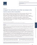 Cover page: Analgesic Use and Ovarian Cancer Risk: An Analysis in the Ovarian Cancer Cohort Consortium