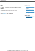 Cover page: A digital CDS technique and its performance testing