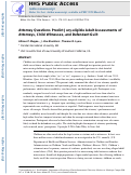 Cover page: Attorney Questions Predict Jury‐eligible Adult Assessments of Attorneys, Child Witnesses, and Defendant Guilt