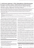 Cover page: T-cell Acute Leukemia 1 (TAL1) Regulation of Erythropoietin Receptor and Association with Excessive Erythrocytosis*