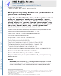 Cover page: Whole genome sequencing identifies novel genetic mutations in patients with eczema herpeticum