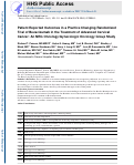 Cover page: Bevacizumab for advanced cervical cancer: patient-reported outcomes of a randomised, phase 3 trial (NRG Oncology-Gynecologic Oncology Group protocol 240)