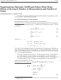 Cover page of Supplementary Materials: RAIM and Failure Mode Slope: Effects of Increased Number of Measurements and Number of Faults.