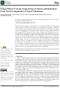 Cover page: Fungal Whole-Genome Sequencing for Species Identification: From Test Development to Clinical Utilization.