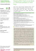 Cover page: Interacting effects of land use and climate on rodent-borne pathogens in central Kenya