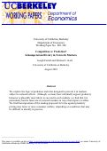 Cover page: Competition or Predation? Schumpeterian Rivalry in Network Markets