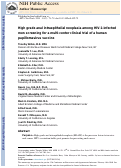 Cover page: High-Grade Anal Intraepithelial Neoplasia Among HIV-1-Infected Men Screening for a Multicenter Clinical Trial of a Human Papillomavirus Vaccine