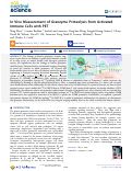 Cover page: In Vivo Measurement of Granzyme Proteolysis from Activated Immune Cells with PET