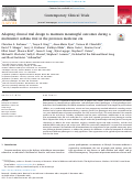 Cover page: Adapting clinical trial design to maintain meaningful outcomes during a multicenter asthma trial in the precision medicine era