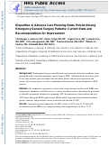 Cover page: Disparities in advance care planning rates persist among emergency general surgery patients: Current state and recommendations for improvement.