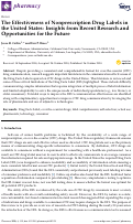 Cover page: The Effectiveness of Nonprescription Drug Labels in the United States: Insights from Recent Research and Opportunities for the Future