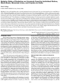 Cover page: Relative Risks of Predation on Livestock Posed by Individual Wolves, Black Bears, Mountain Lions, and Coyotes in Idaho