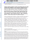 Cover page: Quality of Anticoagulation Control in Preventing Adverse Events in Patients With Heart Failure in Sinus Rhythm