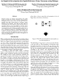 Cover page: An Empirical Investigation into Spatial Reference Frame Taxonomy using Dialogue