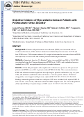 Cover page: Objective Evidence of Myocardial Ischemia in Patients with Posttraumatic Stress Disorder