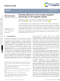 Cover page: Stacking influence on the in-plane magnetic anisotropy in a 2D magnetic system