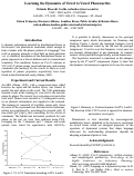 Cover page: Learning the Dynamics of Vowel to Vowel Phonotactics