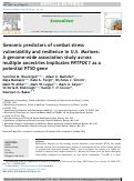 Cover page: Genomic predictors of combat stress vulnerability and resilience in U.S. Marines: A genome-wide association study across multiple ancestries implicates PRTFDC1 as a potential PTSD gene