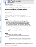 Cover page: Role of sentinel lymph node biopsy for oral squamous cell carcinoma: Current evidence and future challenges